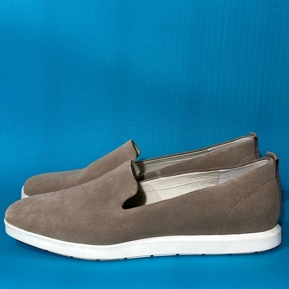 Franco Sarto Womens Boston Tan Suede Square-Toe SlipOn Casual Loafer Shoes SZ 10 - Picture 2 of 11